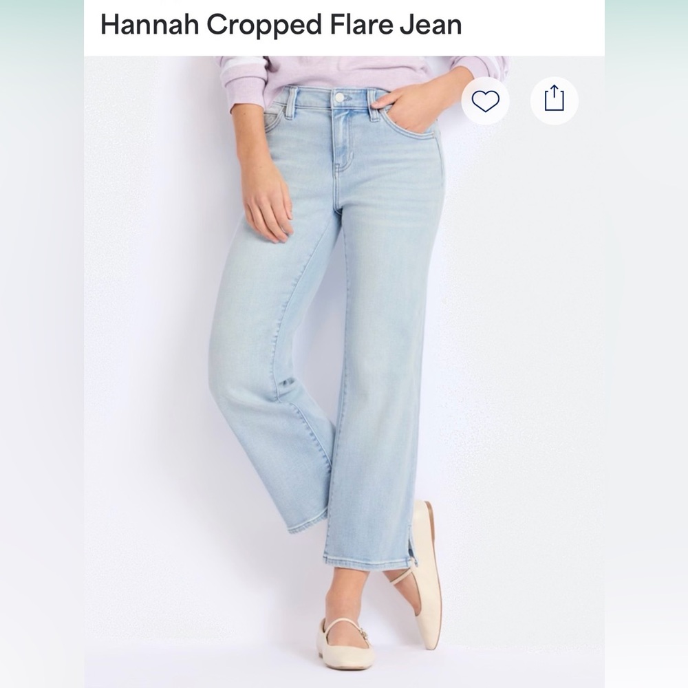Liverpool Hannah Crop Flare Jeans 14